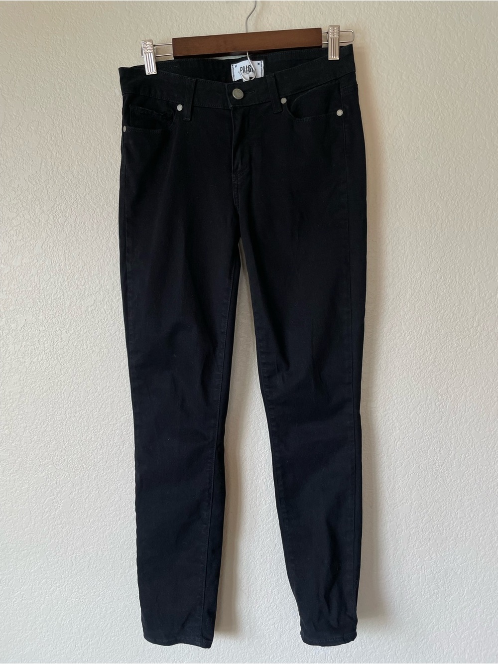 PAIGE Verdugo Anlle Black Slim Pants 27